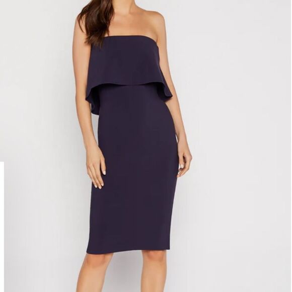 Likely Strapless Driggs Midnight Blue Dress Size 6 - Picture 1 of 11